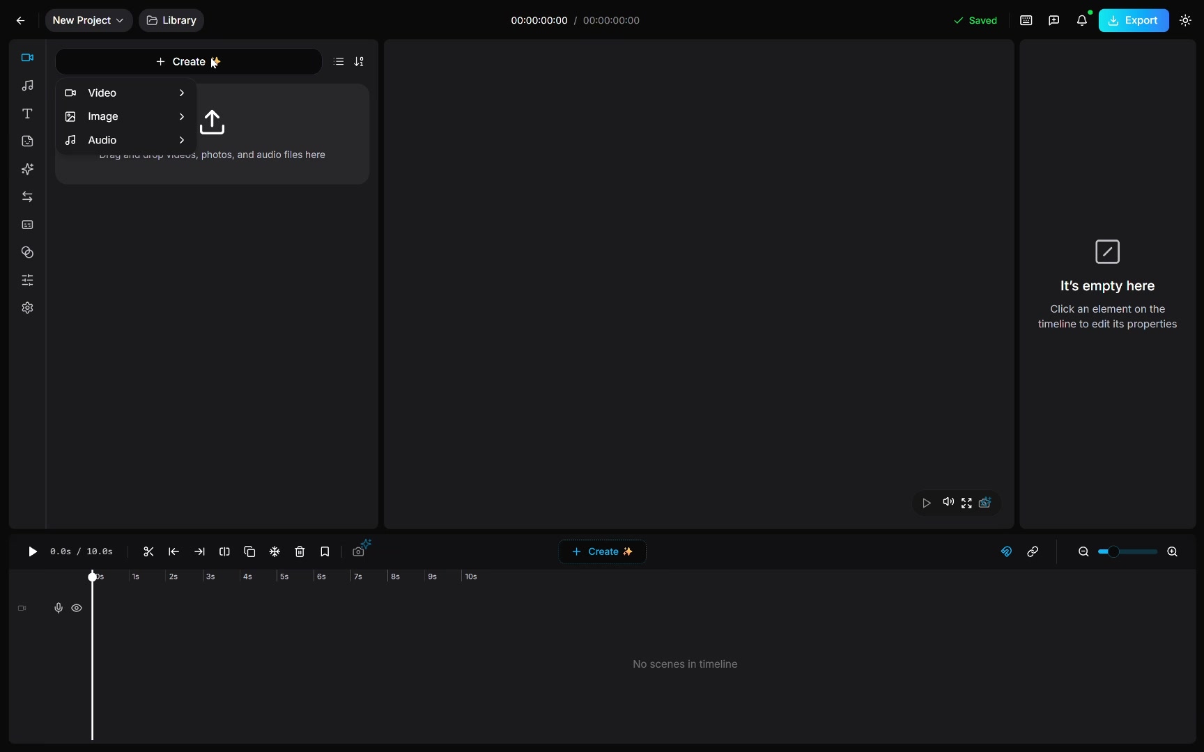 The StudioNova editor